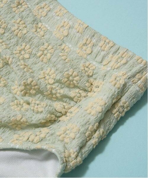 Lycee mine / リセマイン 水着・スイムグッズ | 【SWIM】【水着】【UV加工】フラワージャガードワンピース風セパレート | 詳細8