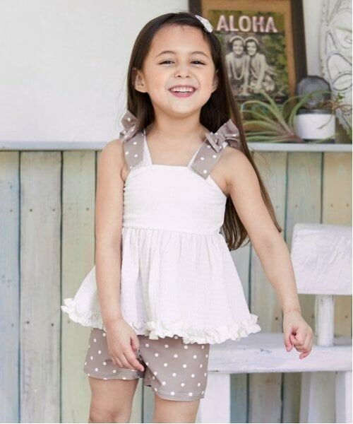 Lycee mine / リセマイン 水着・スイムグッズ | 【SWIM】【水着】【UV加工】フリル付きラウンドヘムセパレート（アイボリー）