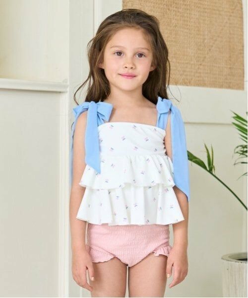 Lycee mine / リセマイン 水着・スイムグッズ | 【SWIM】【水着】【UV加工】柄アソートティアードセパレート（ピンク）