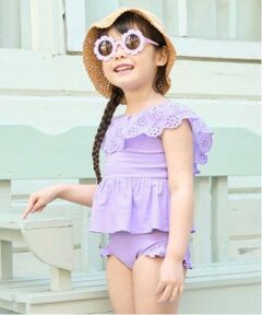 Lycee mine / リセマイン 水着・スイムグッズ | 【SWIM】【水着】【UV加工】ラウンドレース付きワントーンセパレート