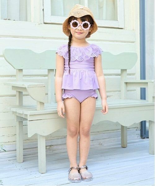 Lycee mine / リセマイン 水着・スイムグッズ | 【SWIM】【水着】【UV加工】ラウンドレース付きワントーンセパレート | 詳細11