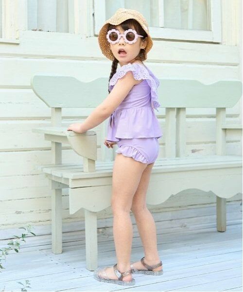 Lycee mine / リセマイン 水着・スイムグッズ | 【SWIM】【水着】【UV加工】ラウンドレース付きワントーンセパレート | 詳細12