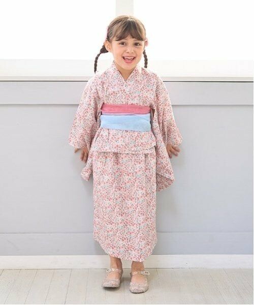 Lycee mine / リセマイン 着物・浴衣・小物類 | 【浴衣】簡単着付け♪柄アソート・2wayセパレートタイプ(帯2枚セット)（モデレート ピンク）