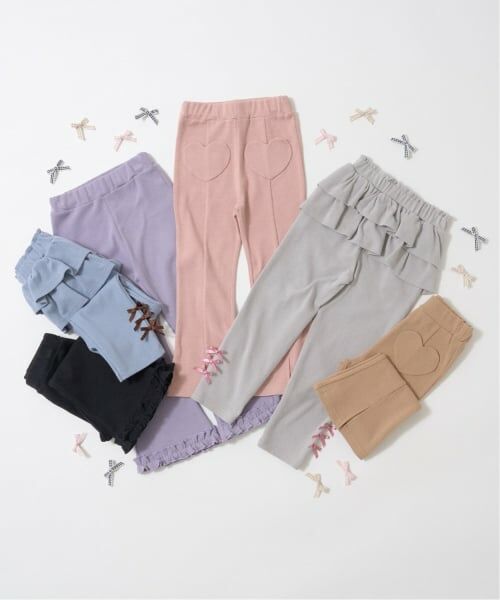 Lycee mine / リセマイン その他パンツ | 【ともパン】裾ふりふりギャザーフレアパンツ | 詳細17