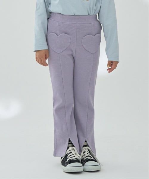 Lycee mine / リセマイン その他パンツ | 【ともパン】ハートポケット裾スリットフレアパンツ（ライラック）
