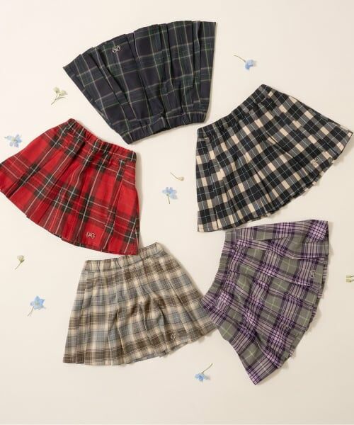 Lycee mine / リセマイン ショート・ハーフ・半端丈パンツ | アソートチェック・ランダムプリーツスカート(インパン付き) | 詳細14