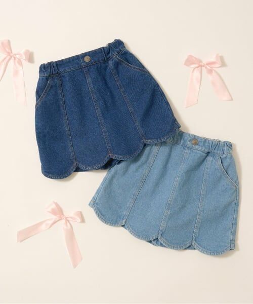 Lycee mine / リセマイン ショート・ハーフ・半端丈パンツ | ストレッチデニムスカラップスカパン | 詳細13