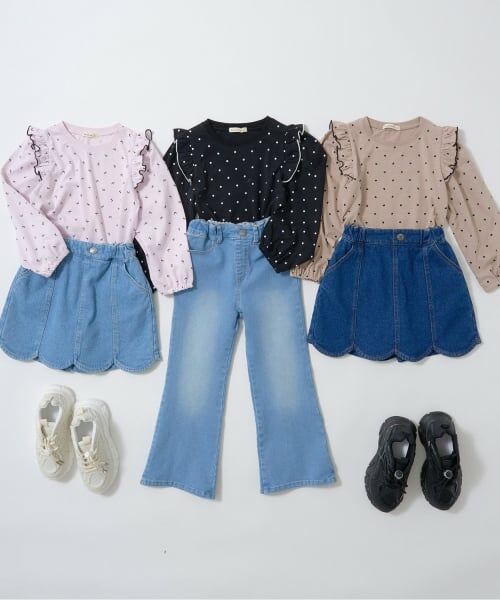 Lycee mine / リセマイン ショート・ハーフ・半端丈パンツ | ストレッチデニムスカラップスカパン | 詳細16