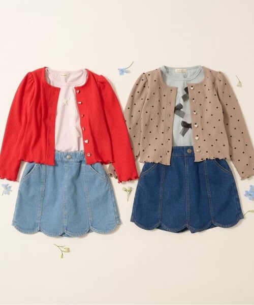 Lycee mine / リセマイン ショート・ハーフ・半端丈パンツ | ストレッチデニムスカラップスカパン | 詳細17