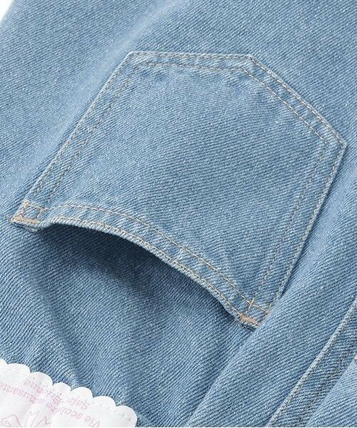 Lycee mine / リセマイン ショート・ハーフ・半端丈パンツ | ストレッチデニムスカラップスカパン | 詳細9
