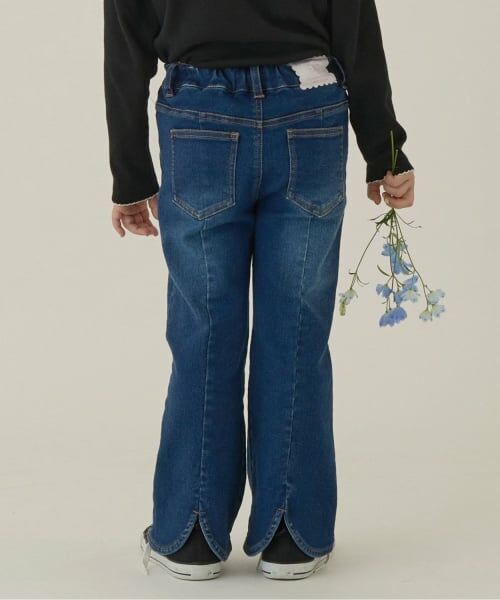 Lycee mine / リセマイン その他パンツ | 【きれいシルエット】バックスリットフレアパンツ（ブルー）