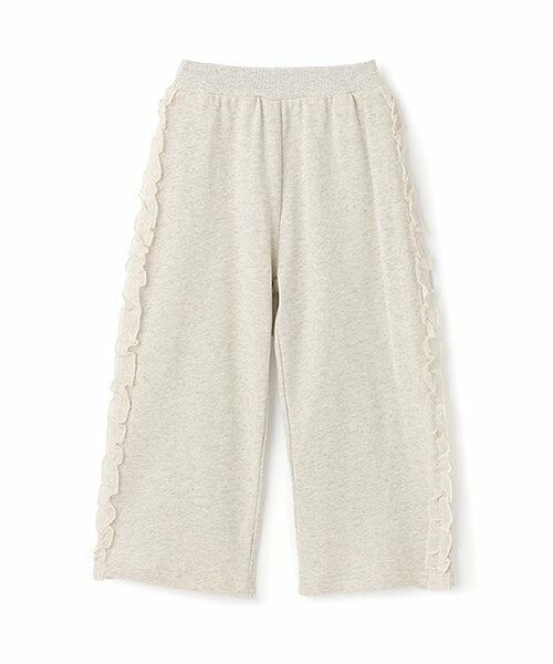 Lycee mine / リセマイン その他パンツ | 【毛玉バイバイ裏毛】サイドフリルワイドシルエットスウェットパンツ | 詳細1