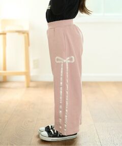 Lycee mine / リセマイン その他パンツ | 【セットアップ可】【毛玉バイバイ裏毛】リボンラインワイドパンツ