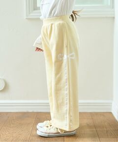 Lycee mine / リセマイン その他パンツ | 【セットアップ可】【毛玉バイバイ裏毛】リボンラインワイドパンツ