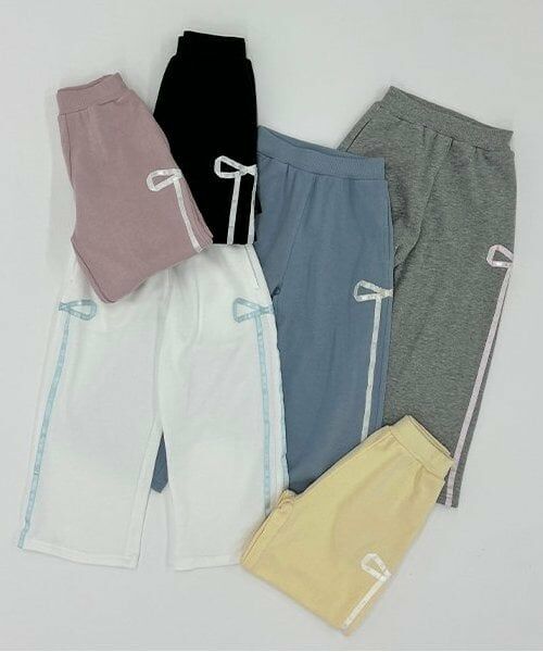 Lycee mine / リセマイン その他パンツ | 【セットアップ可】【毛玉バイバイ裏毛】リボンラインワイドパンツ | 詳細14