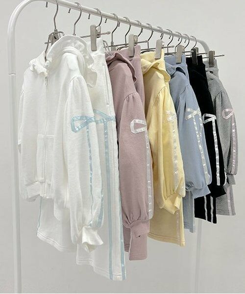 Lycee mine / リセマイン その他パンツ | 【セットアップ可】【毛玉バイバイ裏毛】リボンラインワイドパンツ | 詳細15