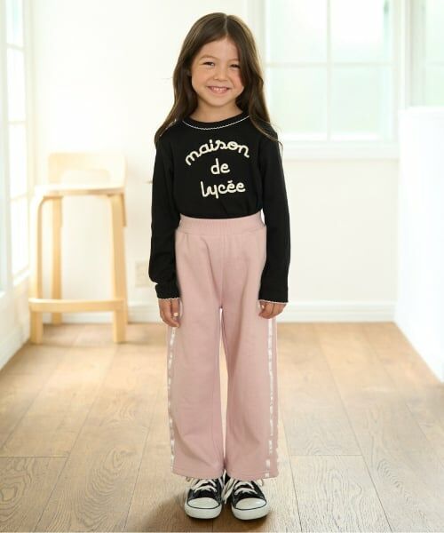 Lycee mine / リセマイン その他パンツ | 【セットアップ可】【毛玉バイバイ裏毛】リボンラインワイドパンツ | 詳細21