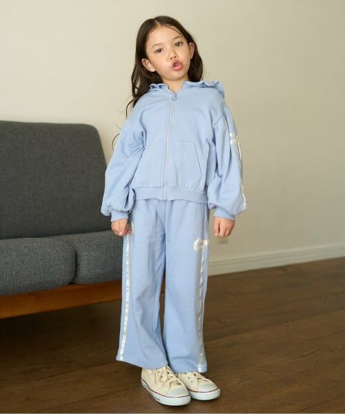 Lycee mine / リセマイン その他パンツ | 【セットアップ可】【毛玉バイバイ裏毛】リボンラインワイドパンツ | 詳細27