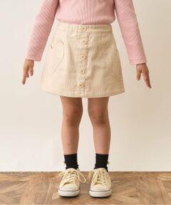 Lycee mine / リセマイン ミニ・ひざ丈スカート | ハートポケットコーデュロイスカパン