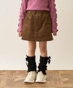 Lycee mine / リセマイン ミニ・ひざ丈スカート | ハートポケットコーデュロイスカパン