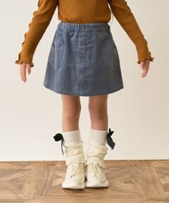 ハートポケットコーデュロイスカパン