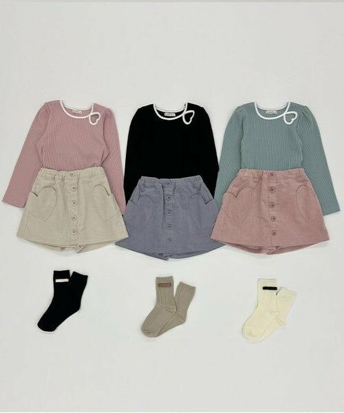 Lycee mine / リセマイン ミニ・ひざ丈スカート | ハートポケットコーデュロイスカパン | 詳細14