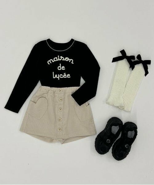 Lycee mine / リセマイン ミニ・ひざ丈スカート | ハートポケットコーデュロイスカパン | 詳細17