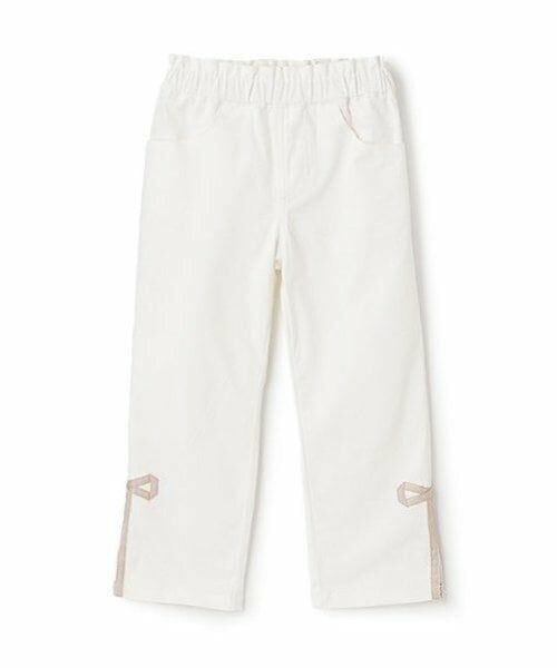 Lycee mine / リセマイン その他パンツ | 飾りリボンサイドスリットストレッチパンツ | 詳細1