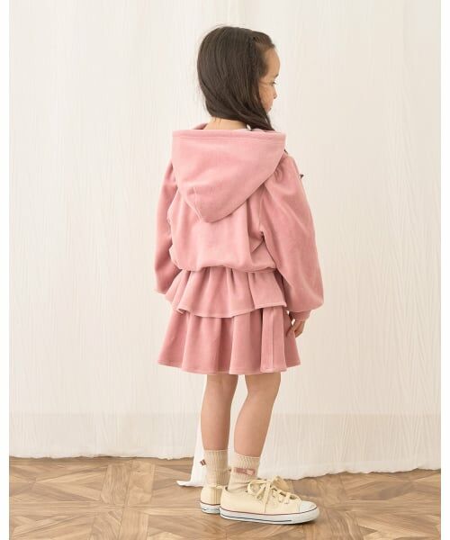 Lycee mine / リセマイン ミニ・ひざ丈スカート | 【もっちりベロア】【セットアップ可】ティアードスカート | 詳細17