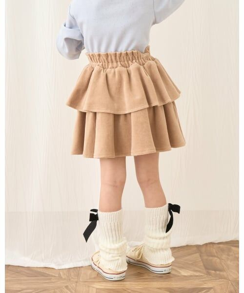 Lycee mine / リセマイン ミニ・ひざ丈スカート | 【もっちりベロア】【セットアップ可】ティアードスカート | 詳細23