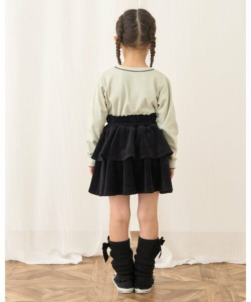 Lycee mine / リセマイン ミニ・ひざ丈スカート | 【もっちりベロア】【セットアップ可】ティアードスカート | 詳細29