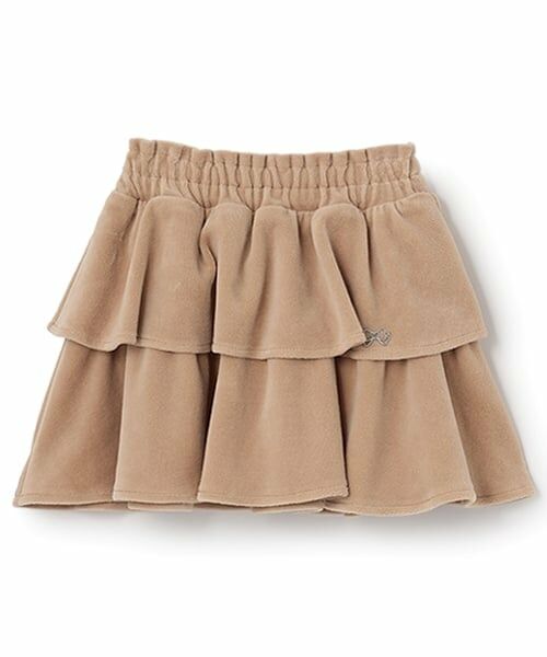 Lycee mine / リセマイン ミニ・ひざ丈スカート | 【もっちりベロア】【セットアップ可】ティアードスカート | 詳細5