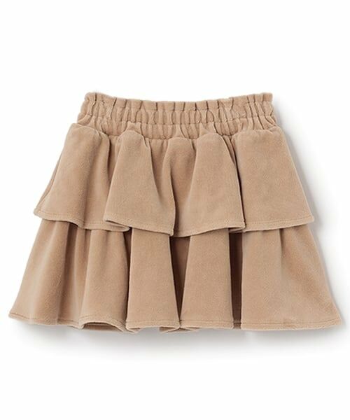 Lycee mine / リセマイン ミニ・ひざ丈スカート | 【もっちりベロア】【セットアップ可】ティアードスカート | 詳細6