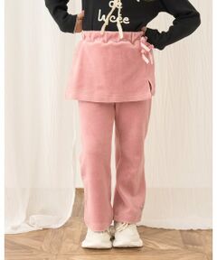 Lycee mine / リセマイン その他パンツ | 【もっちりベロア】【セットアップ可】スカート付きフレアパンツ