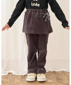 Lycee mine / リセマイン その他パンツ | 【もっちりベロア】【セットアップ可】スカート付きフレアパンツ