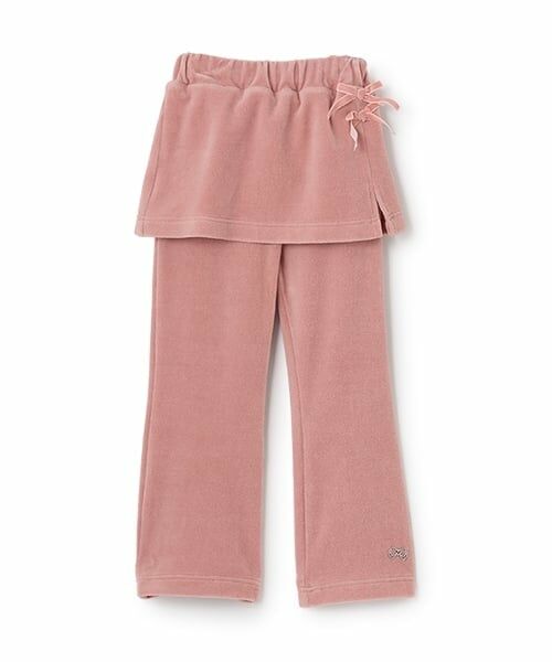 Lycee mine / リセマイン その他パンツ | 【もっちりベロア】【セットアップ可】スカート付きフレアパンツ | 詳細1