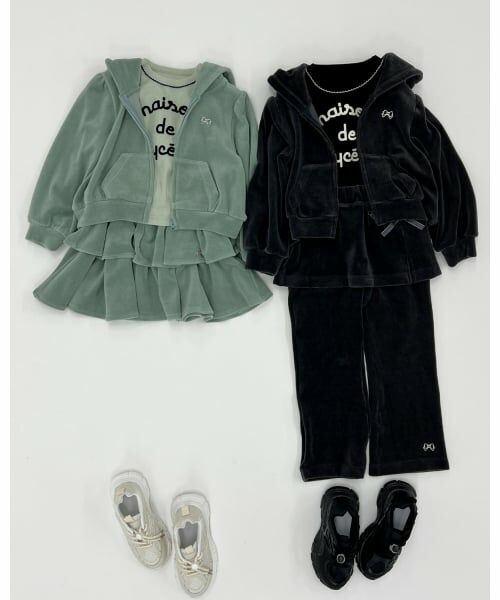 Lycee mine / リセマイン その他パンツ | 【もっちりベロア】【セットアップ可】スカート付きフレアパンツ | 詳細16