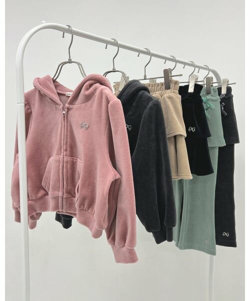 Lycee mine / リセマイン その他パンツ | 【もっちりベロア】【セットアップ可】スカート付きフレアパンツ | 詳細17