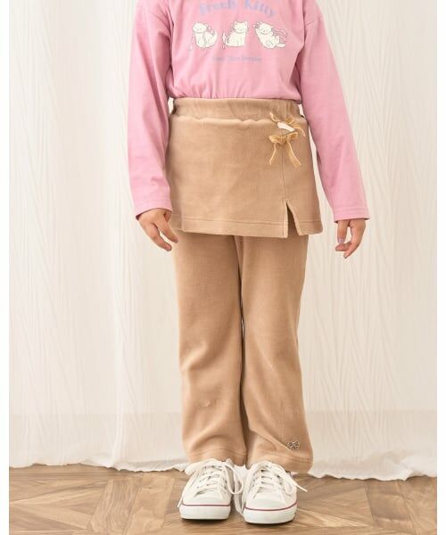 Lycee mine / リセマイン その他パンツ | 【もっちりベロア】【セットアップ可】スカート付きフレアパンツ | 詳細24
