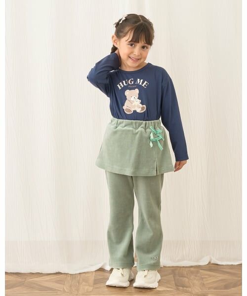 Lycee mine / リセマイン その他パンツ | 【もっちりベロア】【セットアップ可】スカート付きフレアパンツ | 詳細26