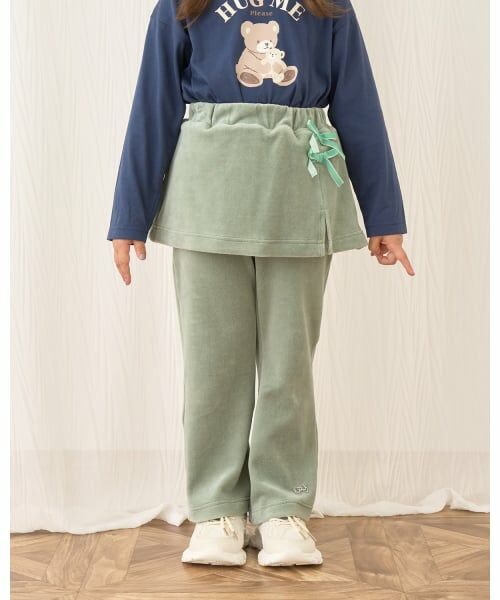 Lycee mine / リセマイン その他パンツ | 【もっちりベロア】【セットアップ可】スカート付きフレアパンツ | 詳細28