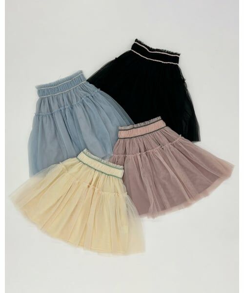 Lycee mine / リセマイン ミニ・ひざ丈スカート | ギャザーたっぷりチュールスカート | 詳細12