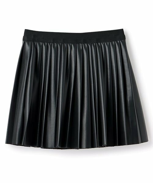 Lycee mine / リセマイン ミニ・ひざ丈スカート | 【やわらか合皮】プリーツスカート(インパン付き) | 詳細1