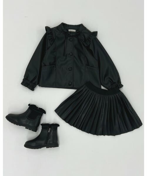 Lycee mine / リセマイン ミニ・ひざ丈スカート | 【やわらか合皮】プリーツスカート(インパン付き) | 詳細11