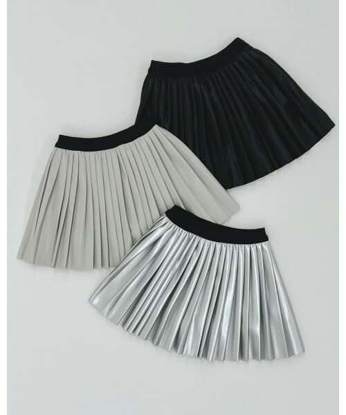 Lycee mine / リセマイン ミニ・ひざ丈スカート | 【やわらか合皮】プリーツスカート(インパン付き) | 詳細12