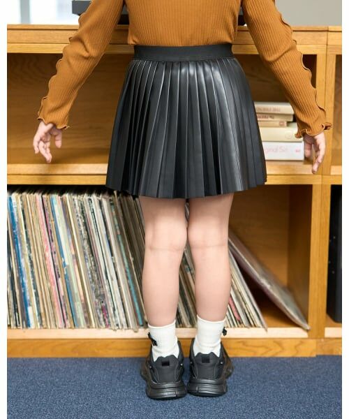 Lycee mine / リセマイン ミニ・ひざ丈スカート | 【やわらか合皮】プリーツスカート(インパン付き) | 詳細19