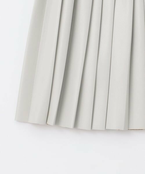 Lycee mine / リセマイン ミニ・ひざ丈スカート | 【やわらか合皮】プリーツスカート(インパン付き) | 詳細6