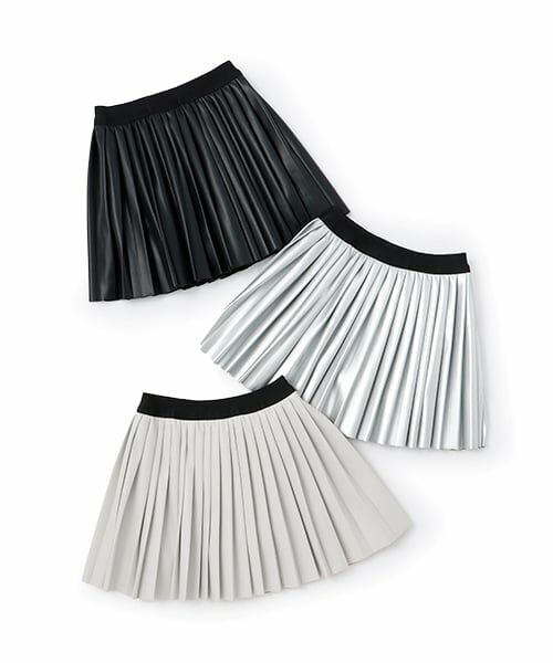 Lycee mine / リセマイン ミニ・ひざ丈スカート | 【やわらか合皮】プリーツスカート(インパン付き) | 詳細9