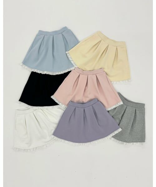 Lycee mine / リセマイン ミニ・ひざ丈スカート | 【Lycee mine バレエシリーズ】【セットアップ可】タックプリーツスカート(インパン付き) | 詳細15