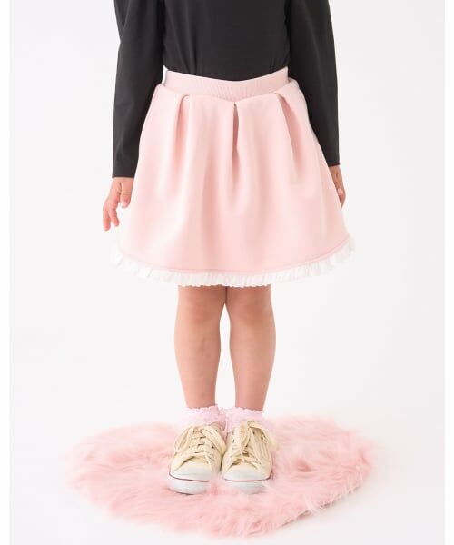 Lycee mine / リセマイン ミニ・ひざ丈スカート | 【Lycee mine バレエシリーズ】【セットアップ可】タックプリーツスカート(インパン付き)（モデレート ピンク）